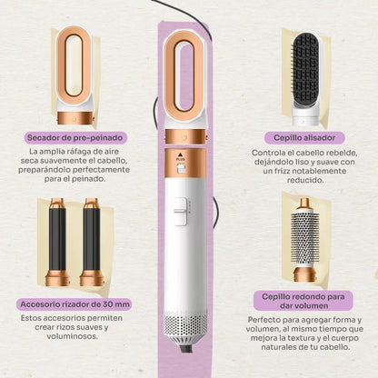 Elollya GoBrush X5: Seca, alisa, riza, da volumen y brilla con control térmico inteligente